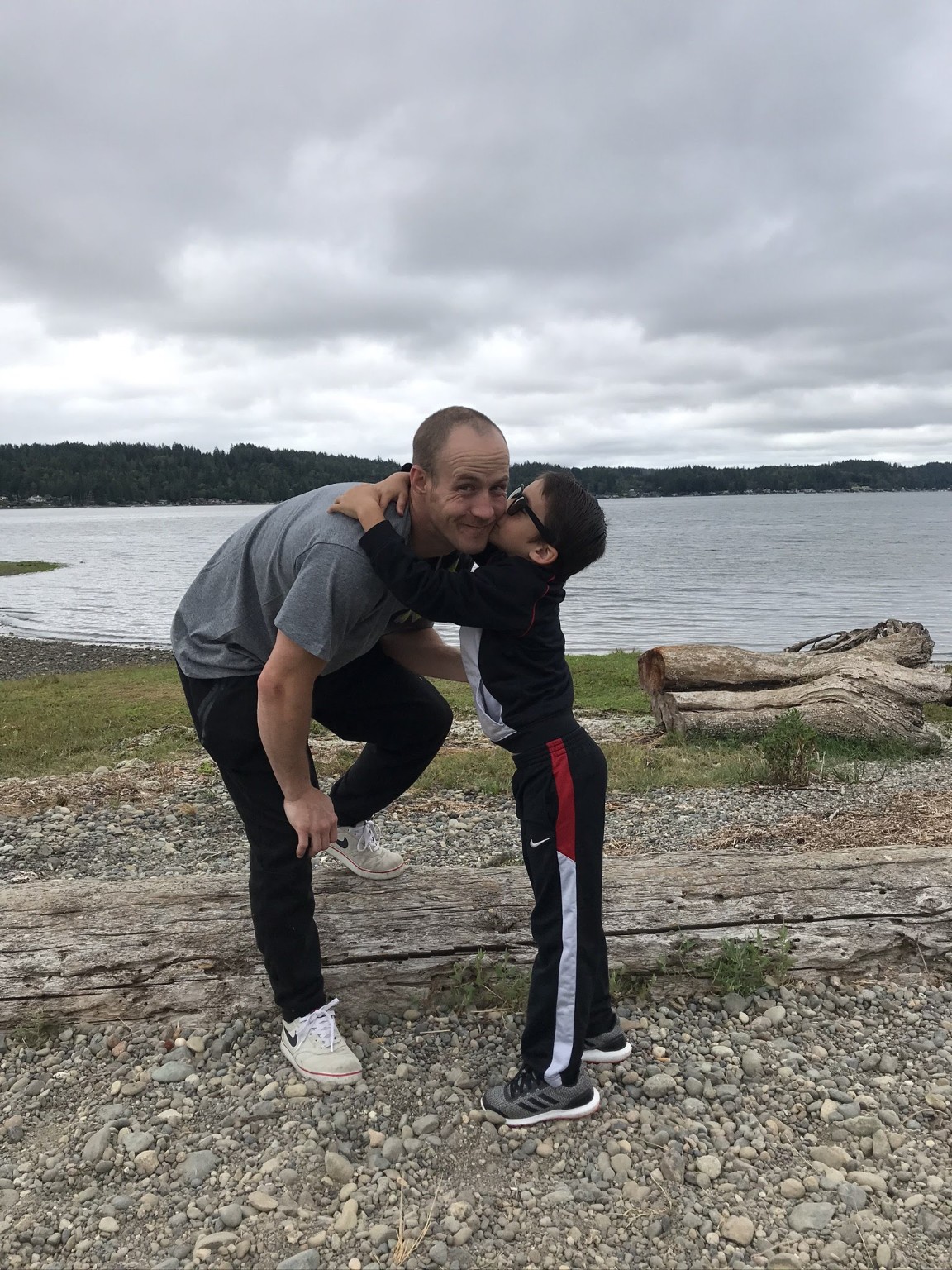 Richard Sartor outdoors with family